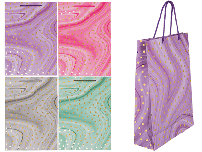 Paper bag, Golden Dots,