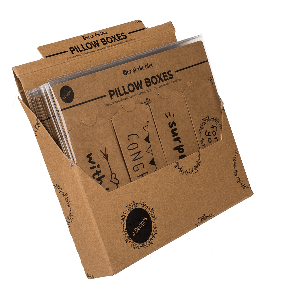 Kraft paper pillow boxes, For you, Congrats,