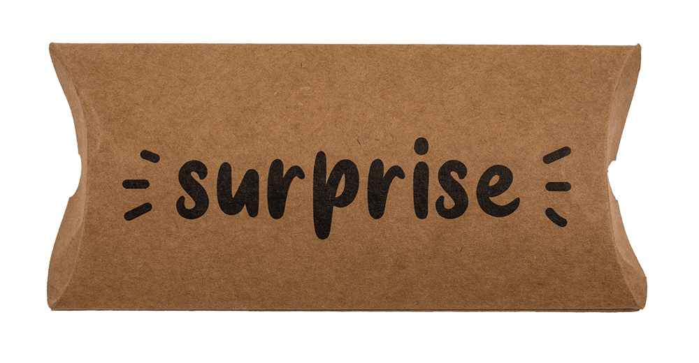 Kraft paper pillow boxes, For you, Congrats,