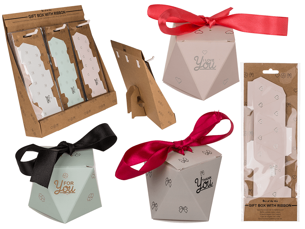 Gift box with ribbon,