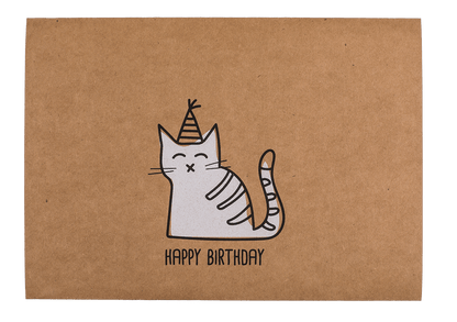 Craft paper gift card 2 in 1,