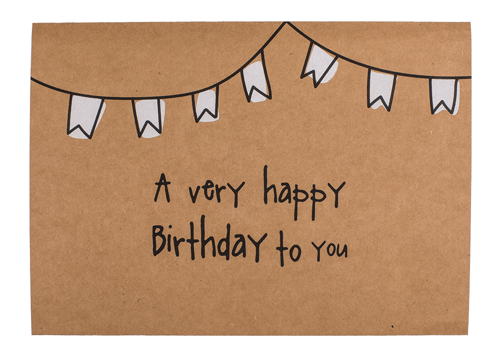 Craft paper gift card 2 in 1,