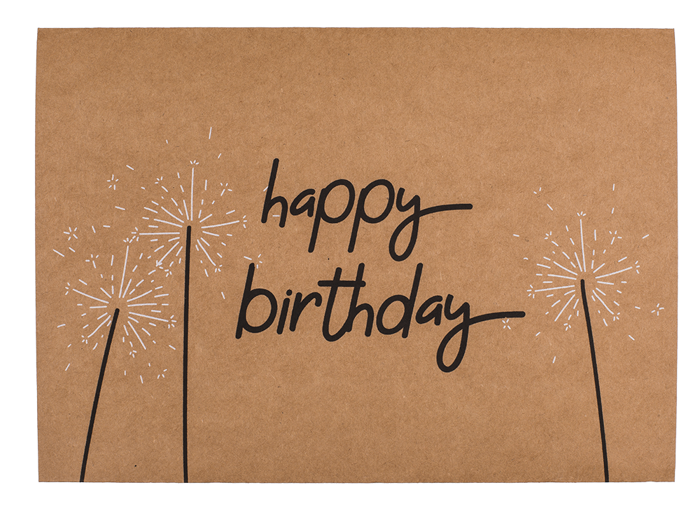 Craft paper gift card 2 in 1,