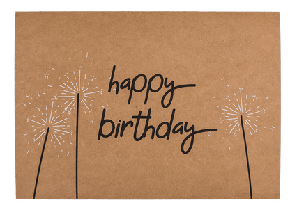 Craft paper gift card 2 in 1,