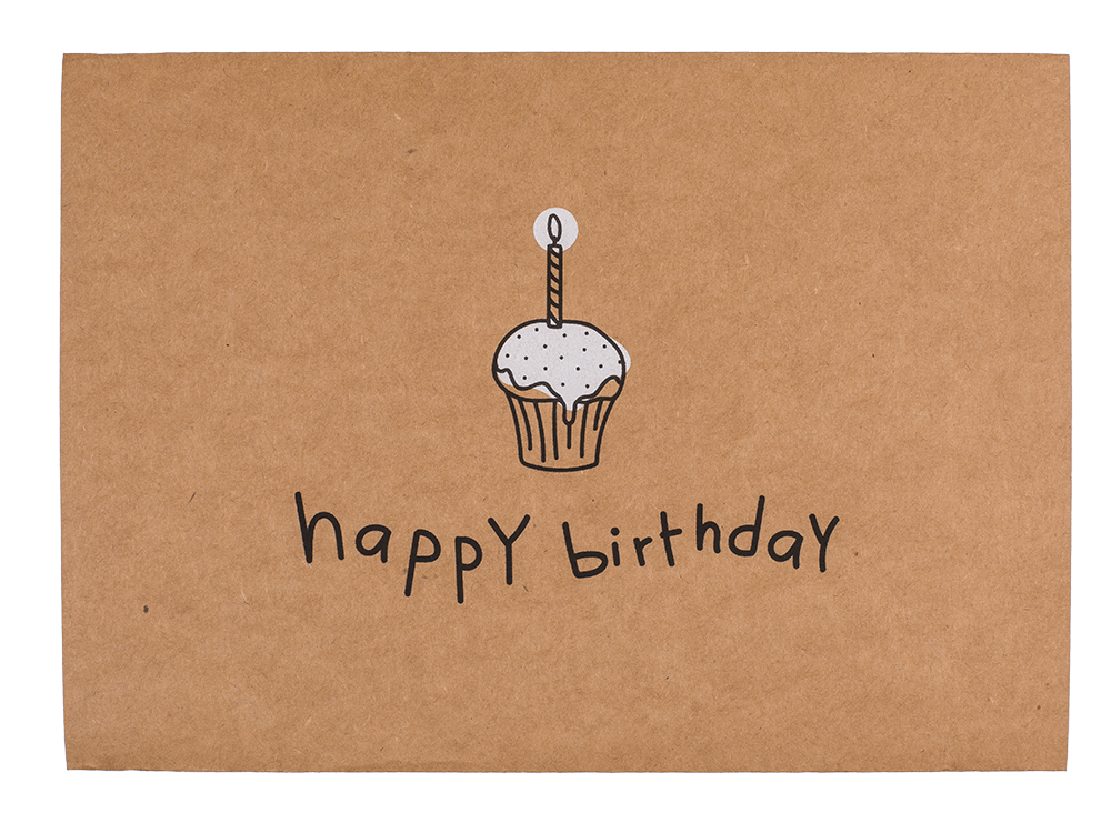 Craft paper gift card 2 in 1,