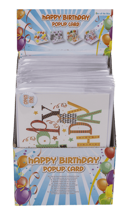 Pop-Up present card, Happy Birthday,