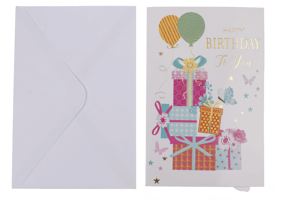 Pop-Up present card, Happy Birthday,