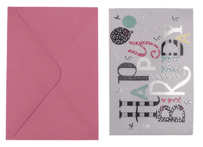 Pop-Up present card, Happy Birthday,