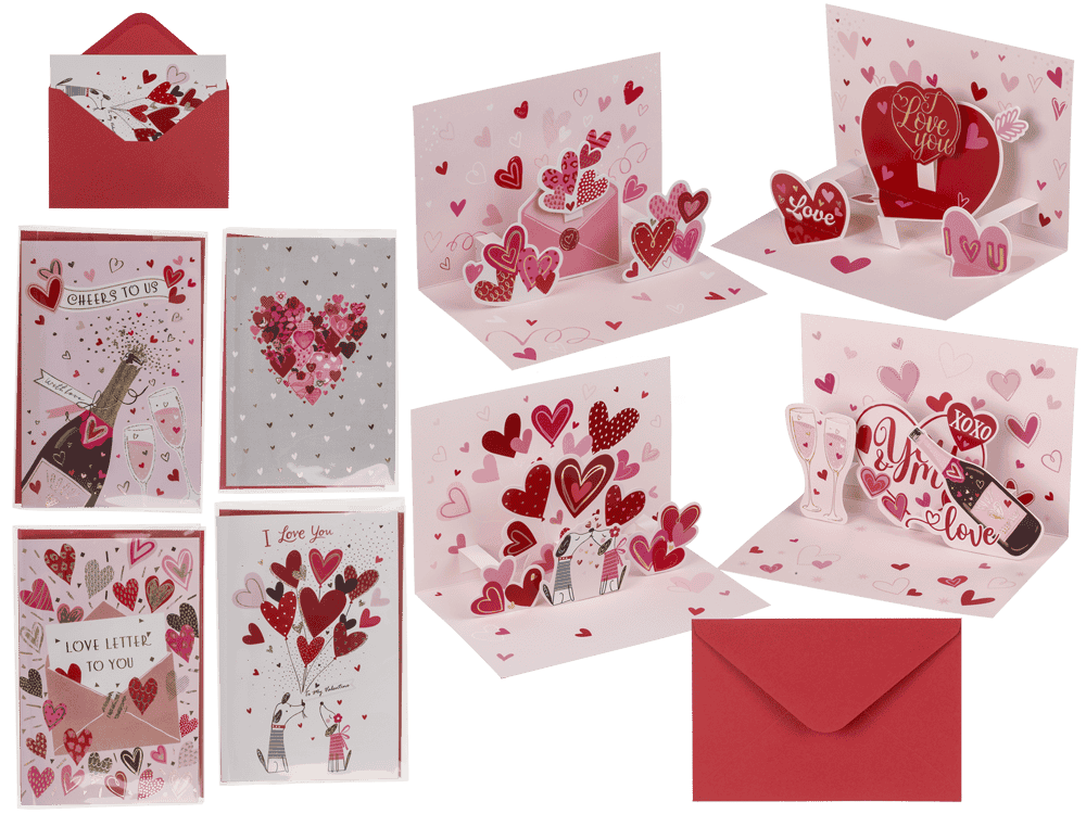 Pop-Up present card, Love,