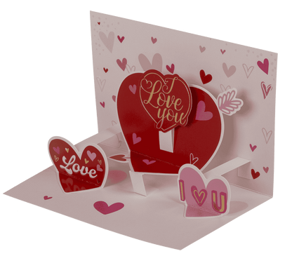 Pop-Up present card, Love,