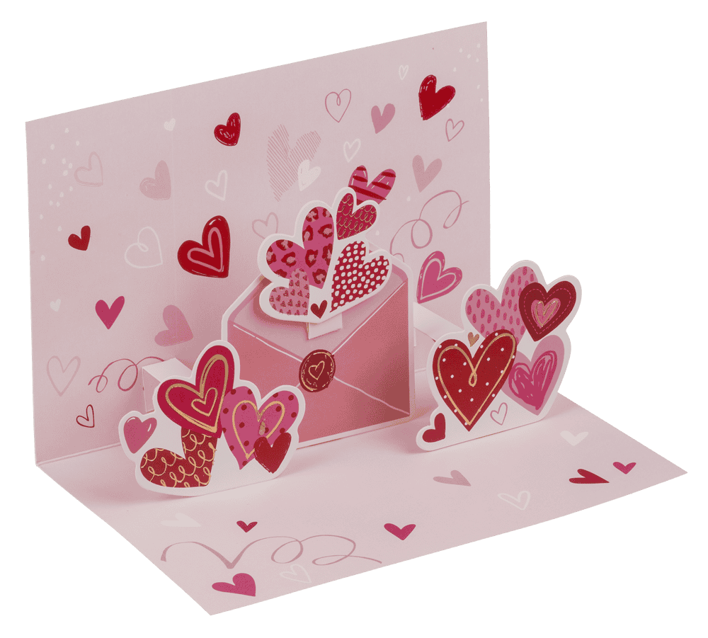 Pop-Up present card, Love,