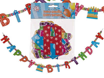 Paper Garland, Happy Birthday,