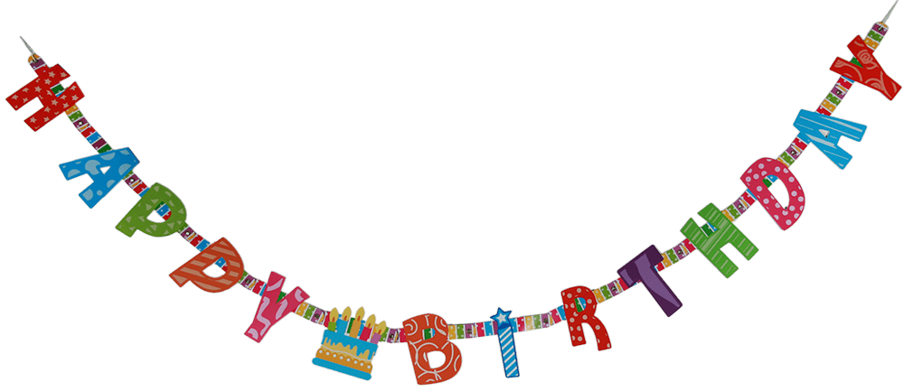 Paper Garland, Happy Birthday,