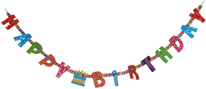 Paper Garland, Happy Birthday,