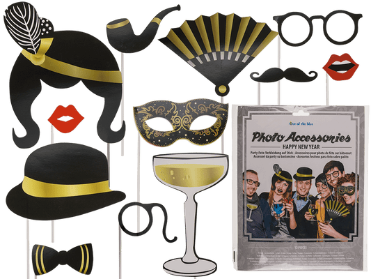 Party photo accessories on stick,