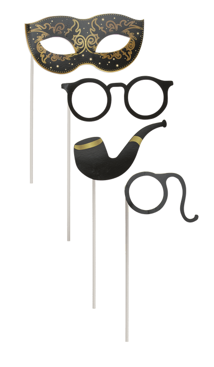 Party photo accessories on stick,