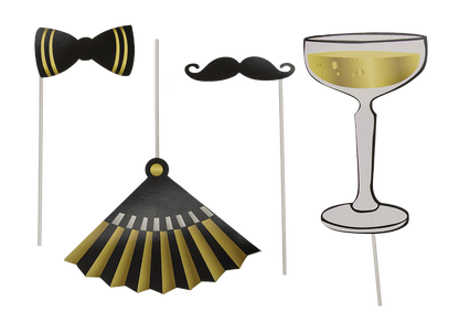 Party photo accessories on stick,