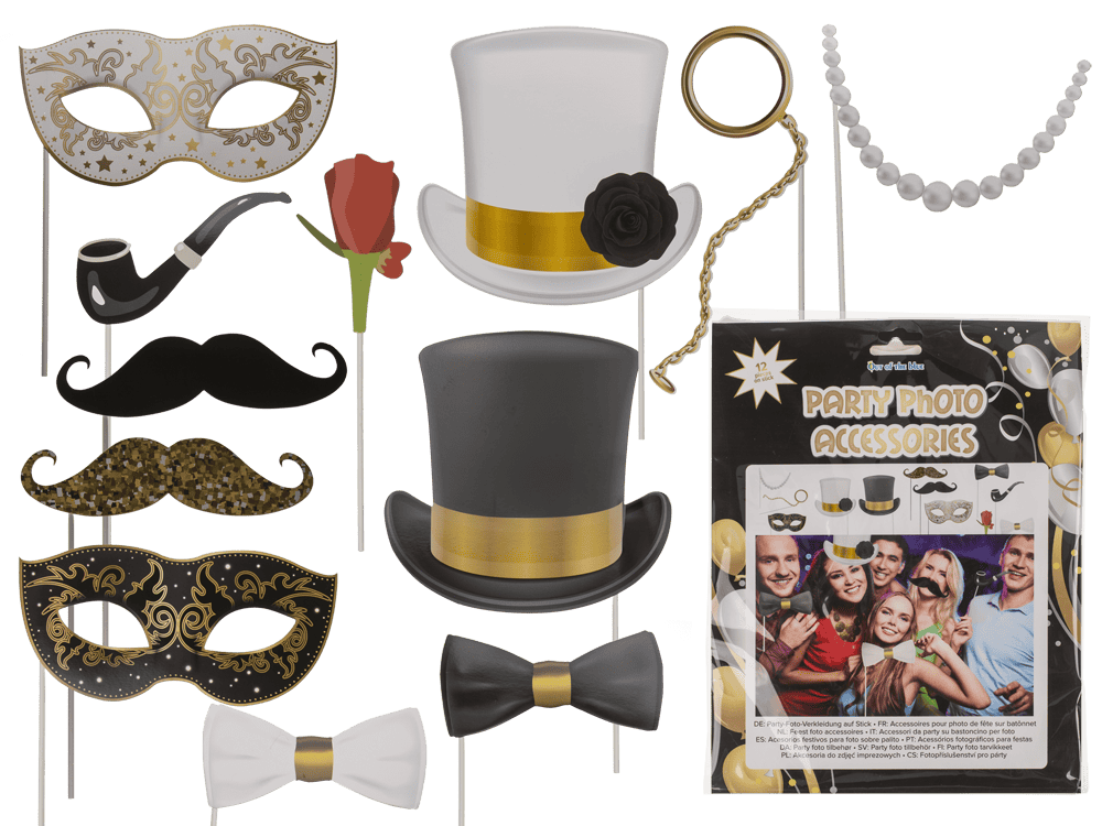 Party photo accessories on stick,