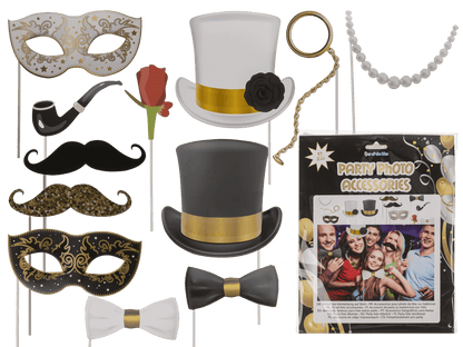 Party photo accessories on stick,