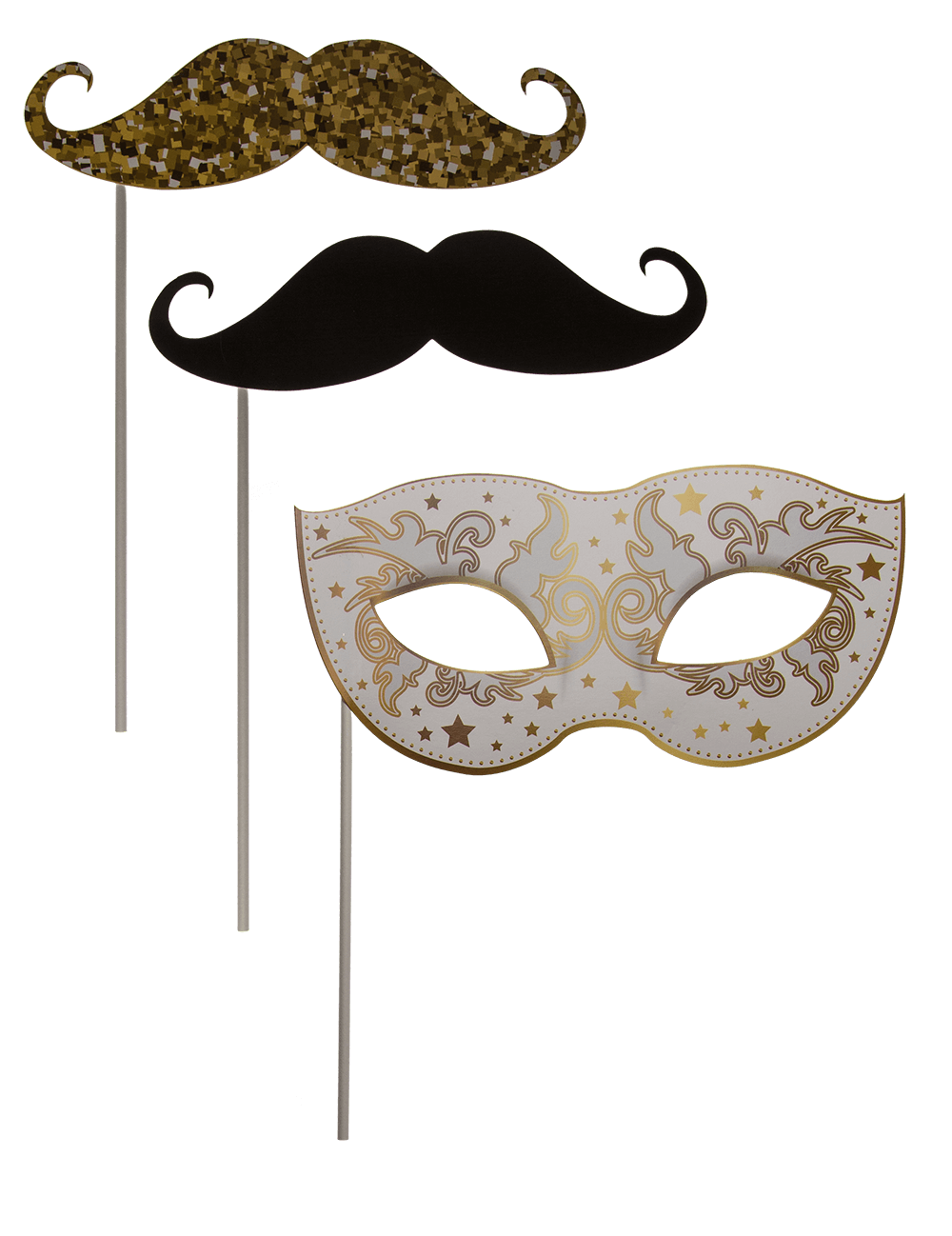 Party photo accessories on stick,