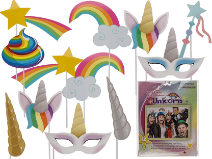 Party photo accessories, unicorn,