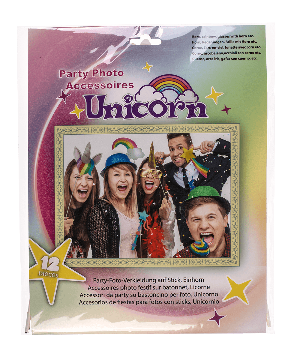 Party photo accessories, unicorn,
