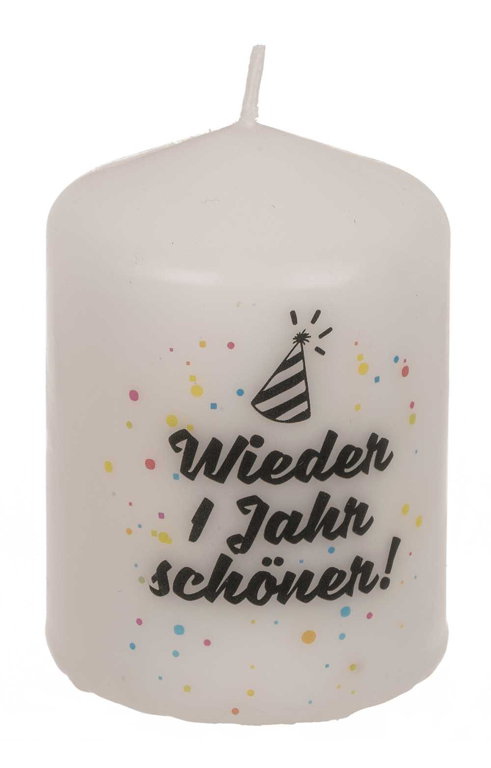 Pillar candle. Wieder ein Jahr schöner,
