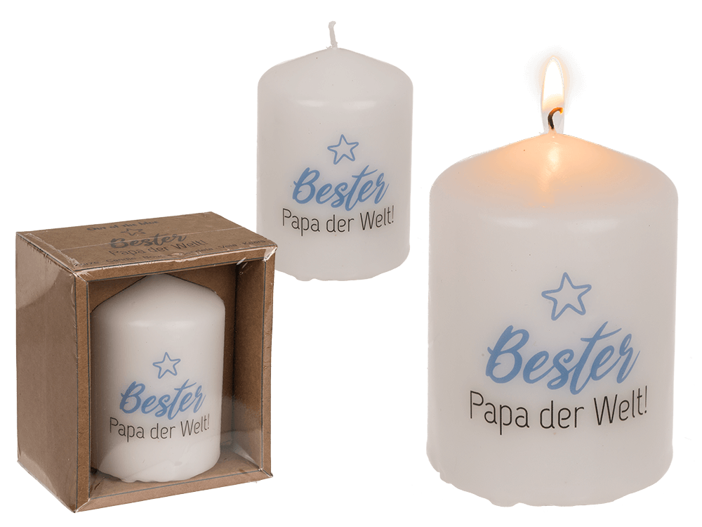 Pillar candle, Bester Papa der Welt,