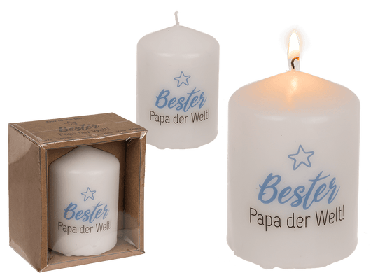 Pillar candle, Bester Papa der Welt,