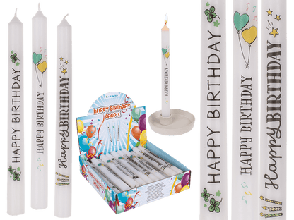 Stick candle, Happy Birthday,