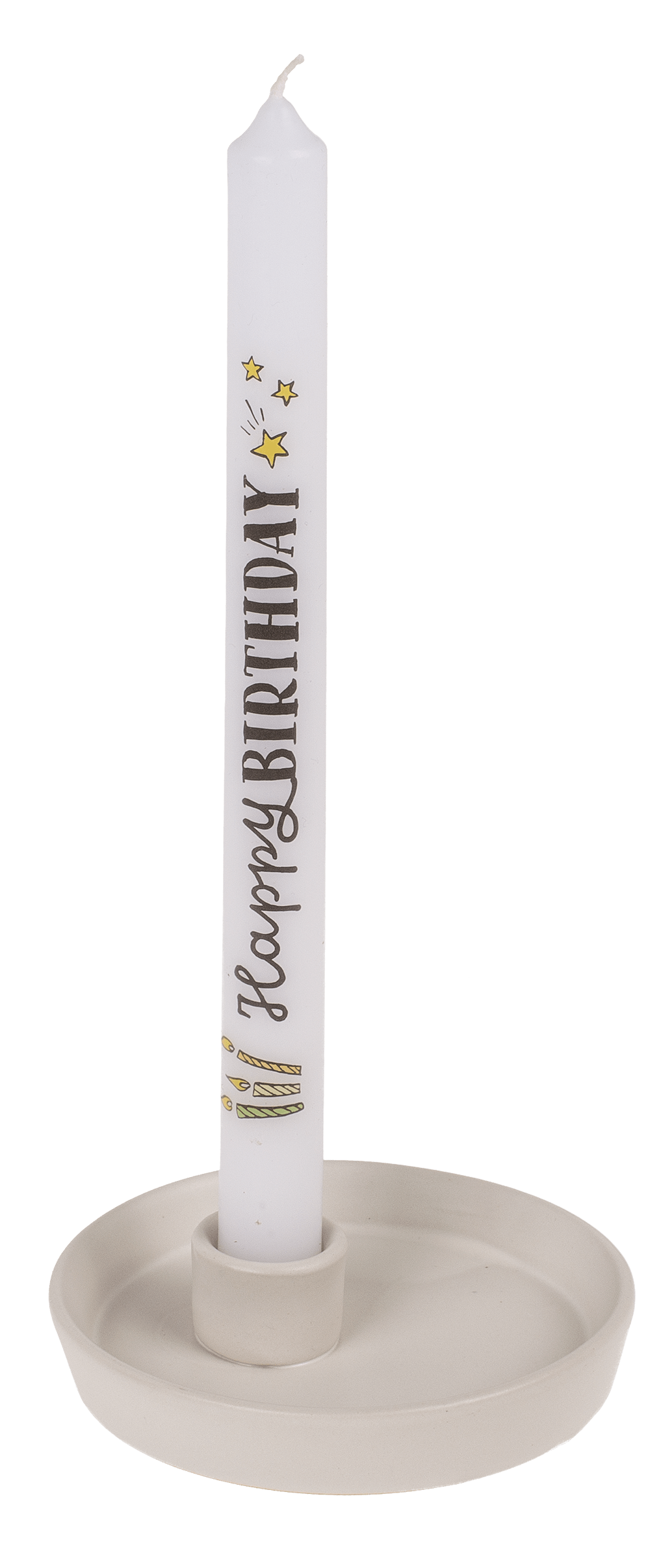 Stick candle, Happy Birthday,