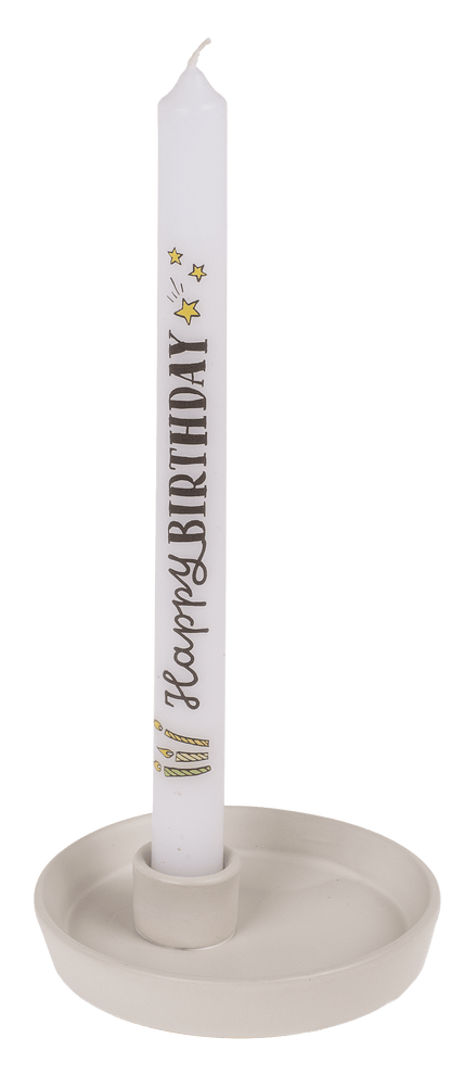 Stick candle, Happy Birthday,