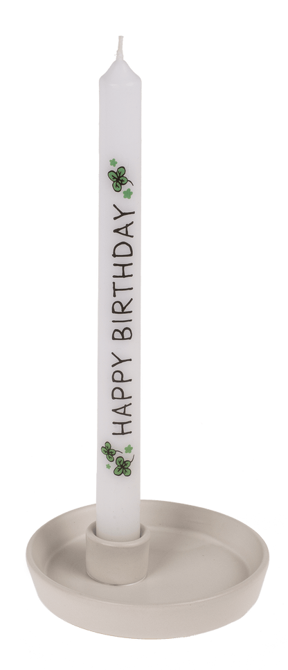 Stick candle, Happy Birthday,