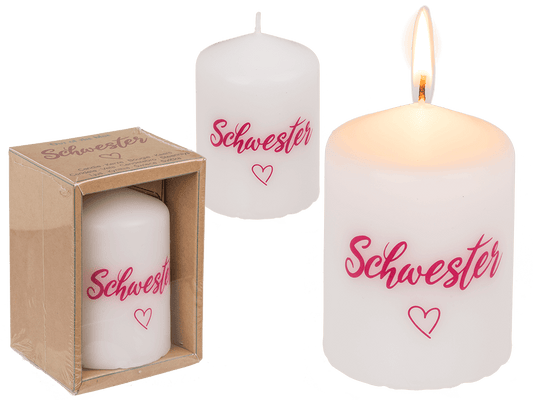 Pillar candle, Schwester <3,