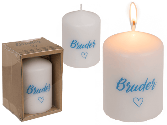 Pillar candle, Bruder <3,