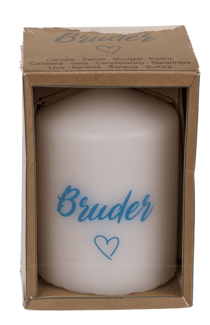 Pillar candle, Bruder <3,