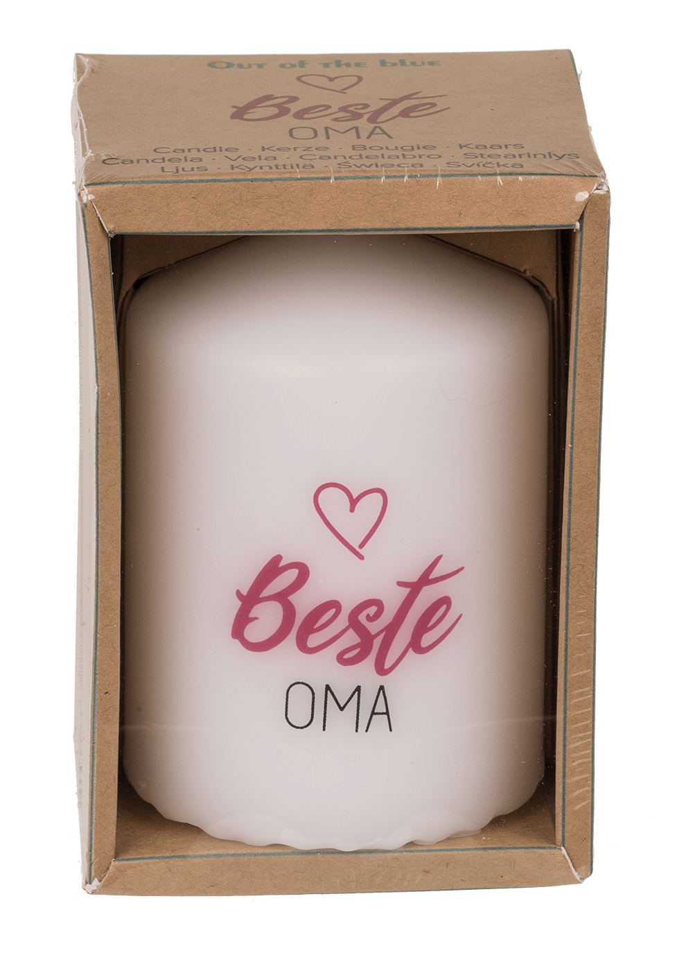 Pillar candle, Beste Oma,