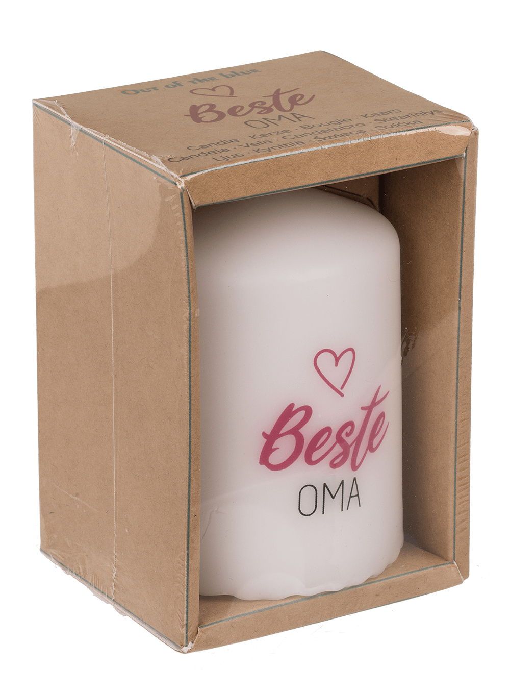 Pillar candle, Beste Oma,