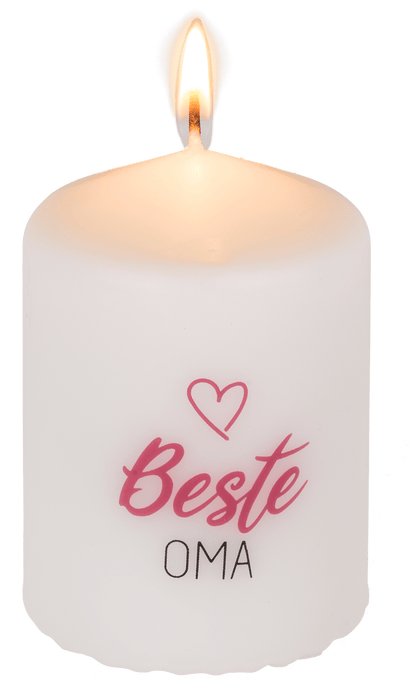 Pillar candle, Beste Oma,
