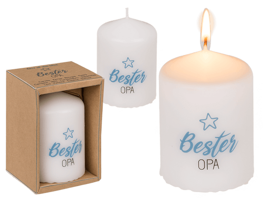 Pillar candle, Bester Opa,