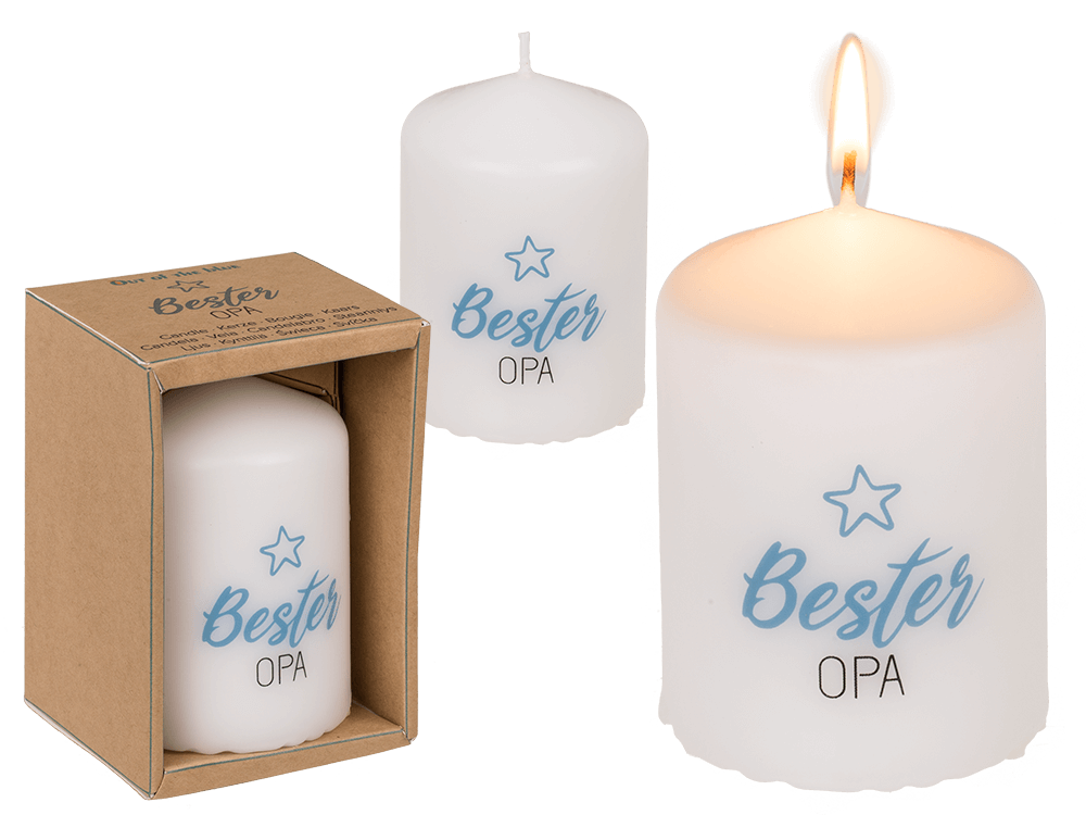 Pillar candle, Bester Opa,