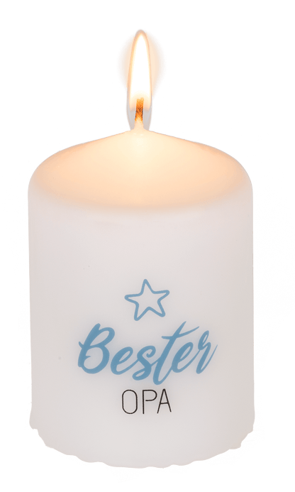 Pillar candle, Bester Opa,