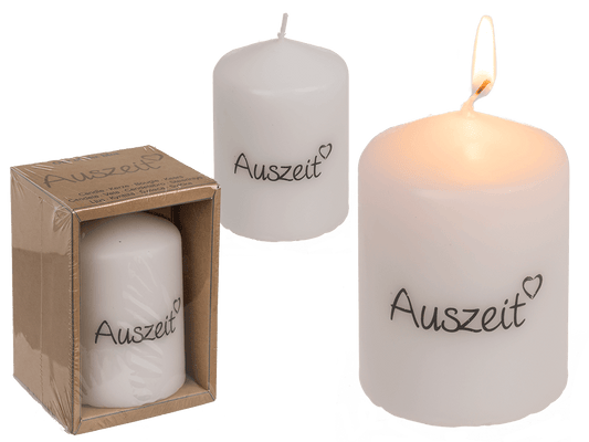 Pillar candle, Auszeit,
