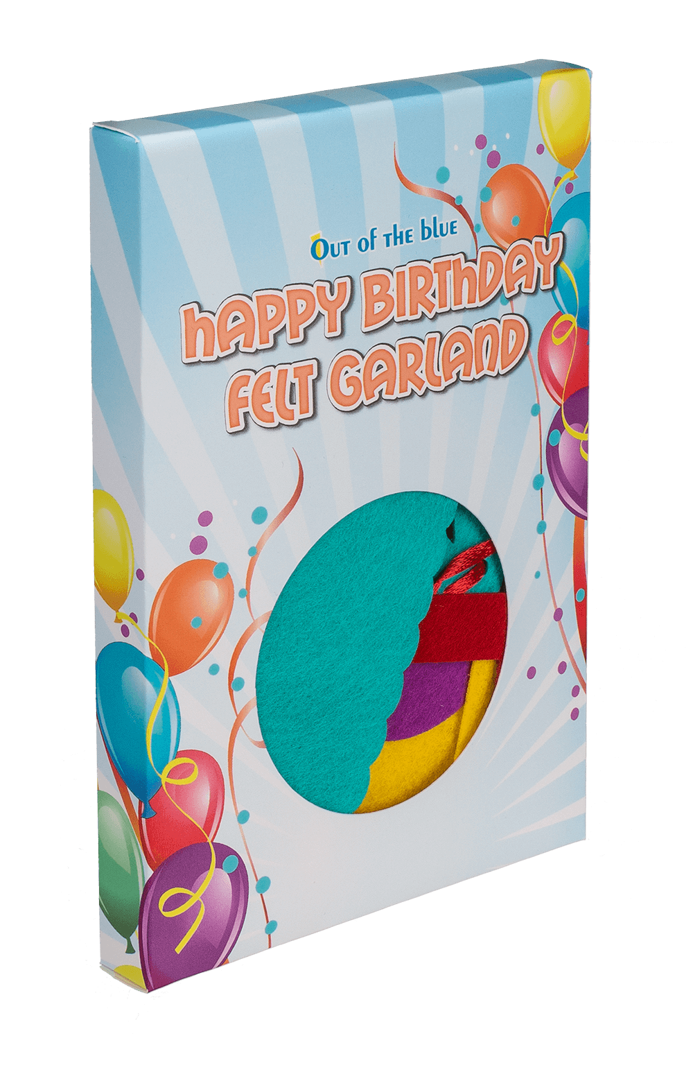 Felt garland, Happy Birthday,