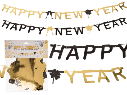 Paper garland, Happy New Year,