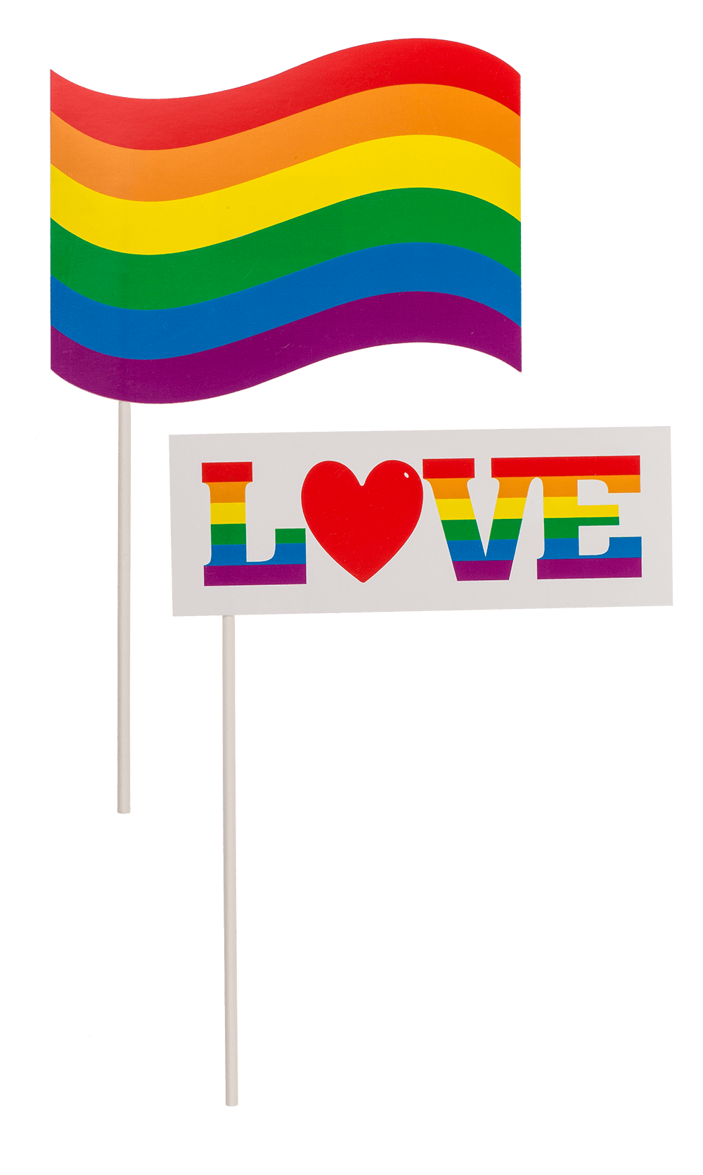 Party photo accessories on stick, Pride,