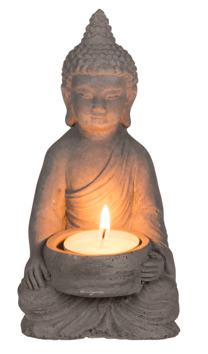 Tealight holder, Buddha,