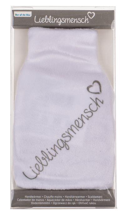 Cream coloured hand warmer, Lieblingsmensch,
