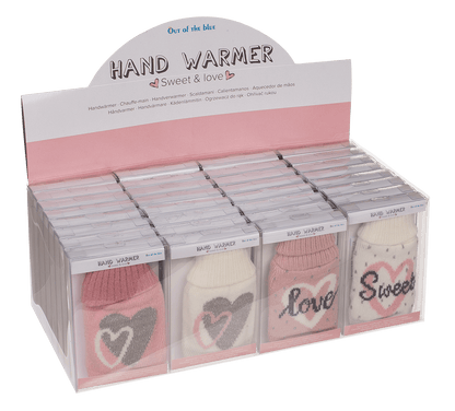 Hand warmer with textile cover, Sweet & Love,