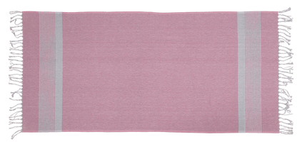 White/rosa coloured Fouta Towel (for sauna &